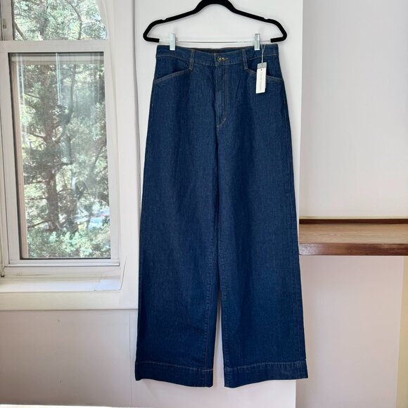 NWT Favorite Daughter Mischa High Rise Wide Leg Jeans Denim in Pepper Blue 30 - Picture 4 of 16